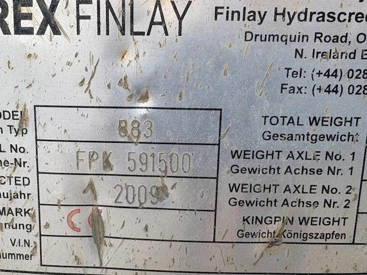 2009 Terex Finlay 883 - Zeefinstallatie: afbeelding 3 2009 Terex Finlay 883 - Zeefinstallatie: afbeelding 3