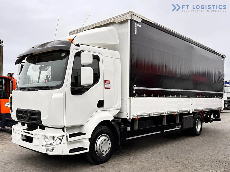 Schuifzeilen vrachtwagen Renault Midlum 250 Renault D 250 / AUTOMATIC / 4X2 / 18 PALLETS / TAIL LIFT / SIDE BOARDS / curtainsider truck: afbeelding 1