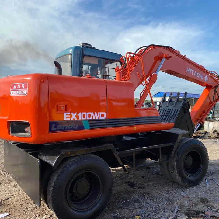 Used Hitachi Ex100WD Wheel Excavator for Sale Japan Made Hitachi Ex100wd Wheeled Excavator for Sale - Rupsgraafmachine: afbeelding 1 Used Hitachi Ex100WD Wheel Excavator for Sale Japan Made Hitachi Ex100wd Wheeled Excavator for Sale - Rupsgraafmachine: afbeelding 1