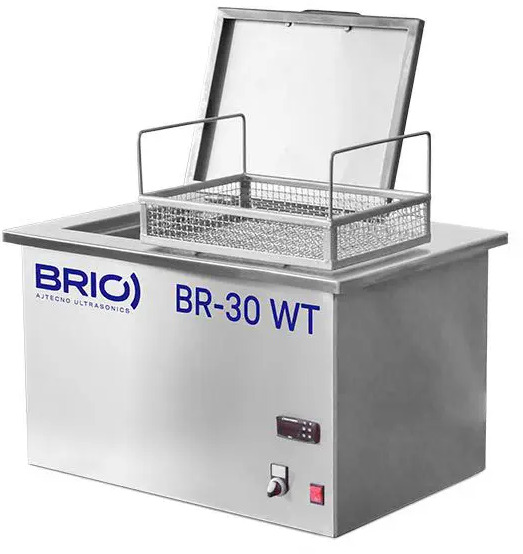 BRIO Ultrasonics BR-30 WT Benchtop ultrasonic cleaner - Ultrasoon reiniger: afbeelding 2 BRIO Ultrasonics BR-30 WT Benchtop ultrasonic cleaner - Ultrasoon reiniger: afbeelding 2