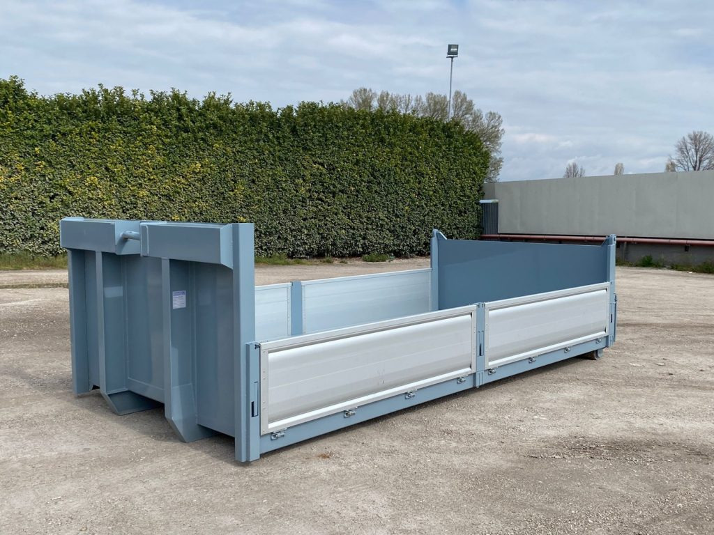 CONTAINER NUOVO A PIANALE CON PIANTONI RIMOVIBILI - Haakarm container: afbeelding 1 CONTAINER NUOVO A PIANALE CON PIANTONI RIMOVIBILI - Haakarm container: afbeelding 1