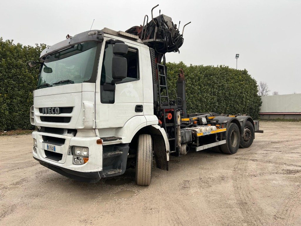 IVECO STRALIS 260S42 SCARRABILE USATO CON GRU - Haakarmsysteem vrachtwagen: afbeelding 1 IVECO STRALIS 260S42 SCARRABILE USATO CON GRU - Haakarmsysteem vrachtwagen: afbeelding 1