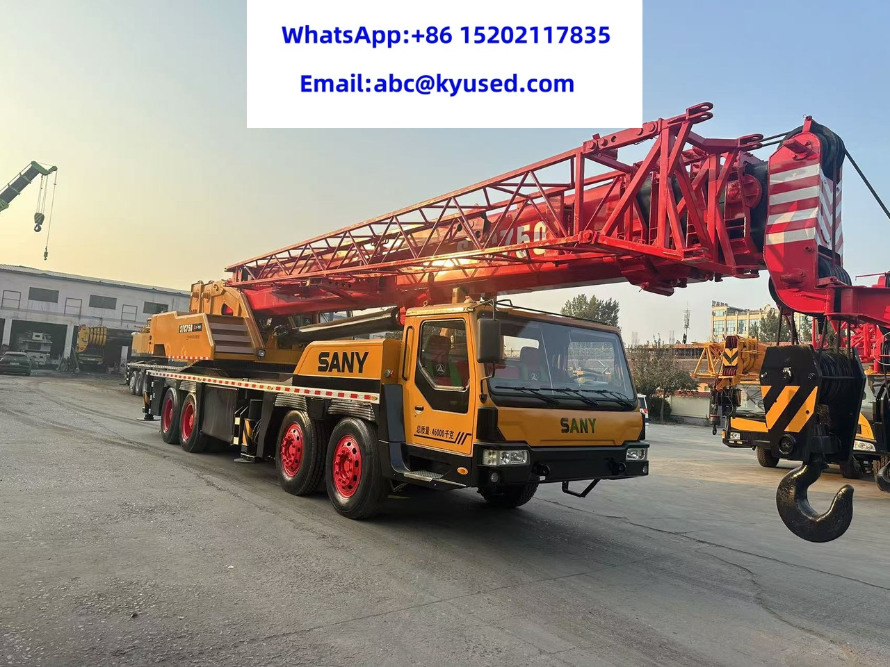 SANY STC750 STC800 STC900 STC1000 STC1100 STC1300 75T 80T 90T 100T 110T 130TON - Mobiele kraan: afbeelding 2 SANY STC750 STC800 STC900 STC1000 STC1100 STC1300 75T 80T 90T 100T 110T 130TON - Mobiele kraan: afbeelding 2