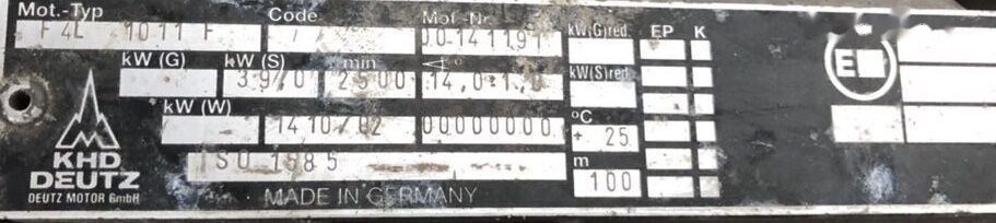 Deutz F4L1011F Kramer - Motor voor Wiellader: afbeelding 3 Deutz F4L1011F Kramer - Motor voor Wiellader: afbeelding 3