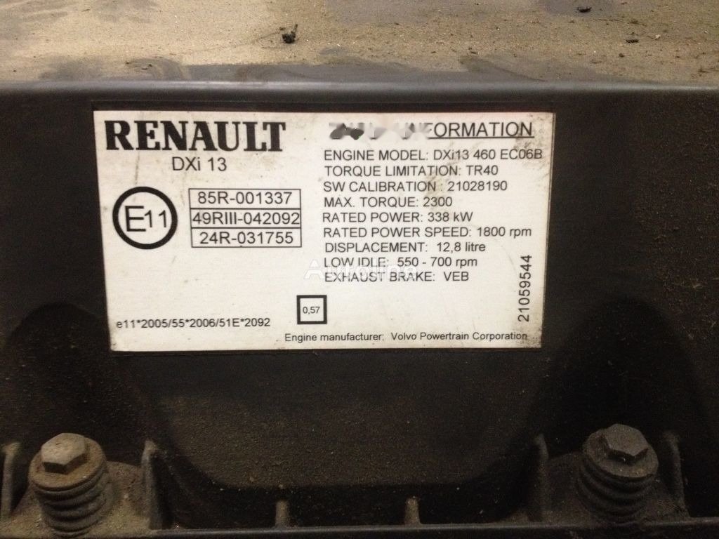 Renault DXI 13 460   Renault MAGNUM DXI 13 - Motor voor Vrachtwagen: afbeelding 5 Renault DXI 13 460   Renault MAGNUM DXI 13 - Motor voor Vrachtwagen: afbeelding 5
