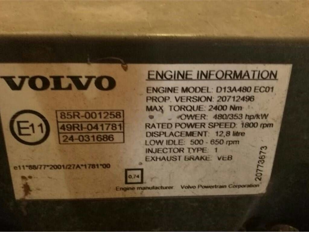 Volvo D13A 480 Volvo FH13 - Motor voor Vrachtwagen: afbeelding 5 Volvo D13A 480 Volvo FH13 - Motor voor Vrachtwagen: afbeelding 5