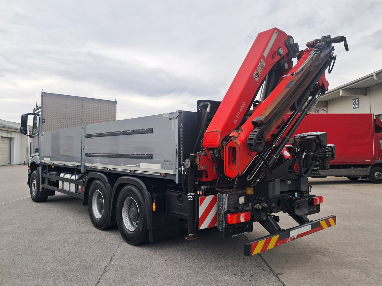 MERCEDES-BENZ AROCS 28.51 | 6x4| Retarder |Kran |Klima | Euro 6 - Vrachtwagen met open laadbak, Kraanwagen: afbeelding 5 MERCEDES-BENZ AROCS 28.51 | 6x4| Retarder |Kran |Klima | Euro 6 - Vrachtwagen met open laadbak, Kraanwagen: afbeelding 5