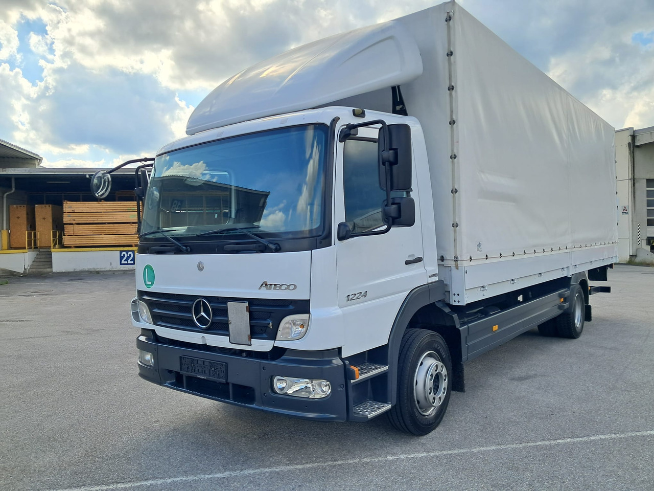 MERCEDES-BENZ ATEGO 12 24 Plane LBW | Klima | Schaltgetriebe - Schuifzeilen vrachtwagen: afbeelding 1 MERCEDES-BENZ ATEGO 12 24 Plane LBW | Klima | Schaltgetriebe - Schuifzeilen vrachtwagen: afbeelding 1