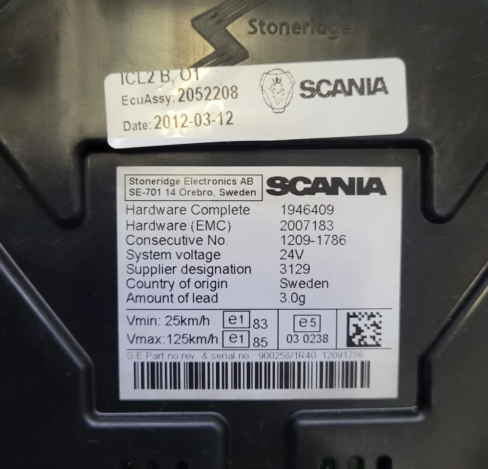 LICZNIK SCANIA R CP OM 2052208 CHWALIM116 - Instrumentenpaneel voor Vrachtwagen: afbeelding 3 LICZNIK SCANIA R CP OM 2052208 CHWALIM116 - Instrumentenpaneel voor Vrachtwagen: afbeelding 3