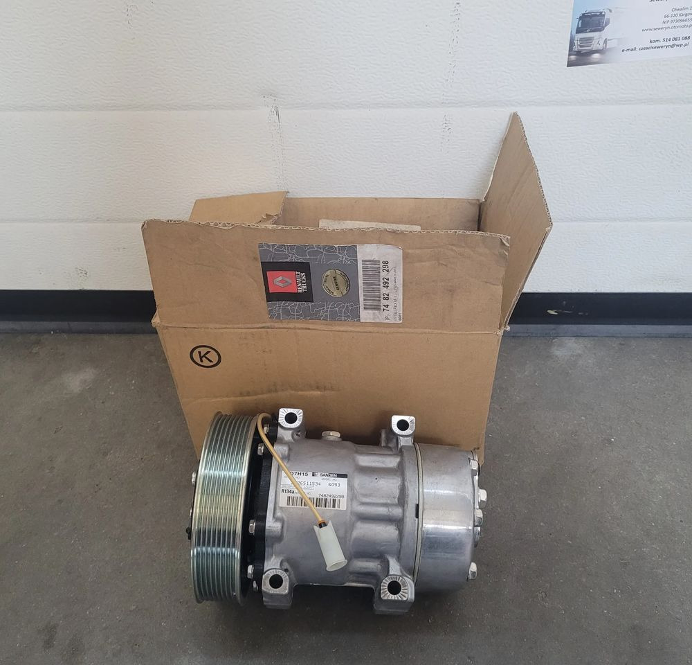 POMPA KLIMATYZACJI RENAULT RANGE T GAMA ORYGINAŁ NOWA CHWALIM116 7482492298 - Airco onderdeel voor Vrachtwagen: afbeelding 1 POMPA KLIMATYZACJI RENAULT RANGE T GAMA ORYGINAŁ NOWA CHWALIM116 7482492298 - Airco onderdeel voor Vrachtwagen: afbeelding 1