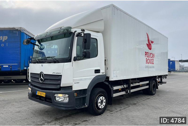 Mercedes-Benz Atego 1218 Day Cab, Euro 5, BDF / Automatic / standklima / DHOLLANDIA 2000KG - Containertransporter/ Wissellaadbak vrachtwagen: afbeelding 4 Mercedes-Benz Atego 1218 Day Cab, Euro 5, BDF / Automatic / standklima / DHOLLANDIA 2000KG - Containertransporter/ Wissellaadbak vrachtwagen: afbeelding 4