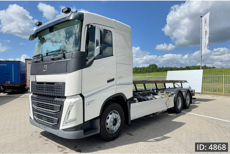 Volvo FH 500 Globetrotter, Euro 6, / 6x2 / Hydraulic body / frame 7.4 m / Tail lift - Containertransporter/ Wissellaadbak vrachtwagen: afbeelding 1 Volvo FH 500 Globetrotter, Euro 6, / 6x2 / Hydraulic body / frame 7.4 m / Tail lift - Containertransporter/ Wissellaadbak vrachtwagen: afbeelding 1