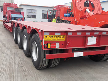 TITAN Folding Gooseneck Lowboy Trailers for Sale in Senegal - Oplegger: afbeelding 1 TITAN Folding Gooseneck Lowboy Trailers for Sale in Senegal - Oplegger: afbeelding 1