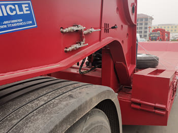 TITAN Folding Gooseneck Lowboy Trailers for Sale in Senegal - Oplegger: afbeelding 4 TITAN Folding Gooseneck Lowboy Trailers for Sale in Senegal - Oplegger: afbeelding 4