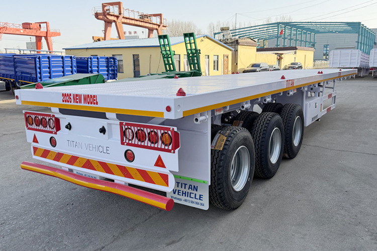 TITAN 2026 New Flatbed Trailers for Sale in Ghana - Open bak met boorden oplegger: afbeelding 3 TITAN 2026 New Flatbed Trailers for Sale in Ghana - Open bak met boorden oplegger: afbeelding 3