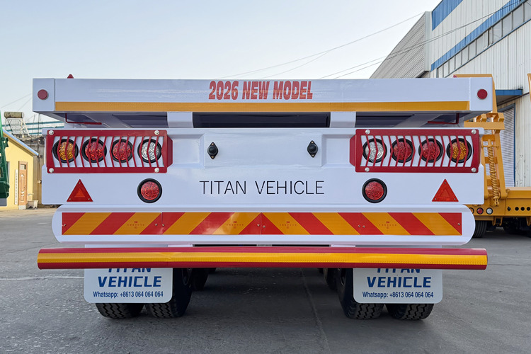TITAN 2026 New Flatbed Trailers for Sale in Ghana - Open bak met boorden oplegger: afbeelding 5 TITAN 2026 New Flatbed Trailers for Sale in Ghana - Open bak met boorden oplegger: afbeelding 5