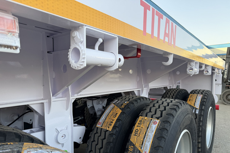 TITAN 2026 New Flatbed Trailers for Sale in Ghana - Open bak met boorden oplegger: afbeelding 4 TITAN 2026 New Flatbed Trailers for Sale in Ghana - Open bak met boorden oplegger: afbeelding 4