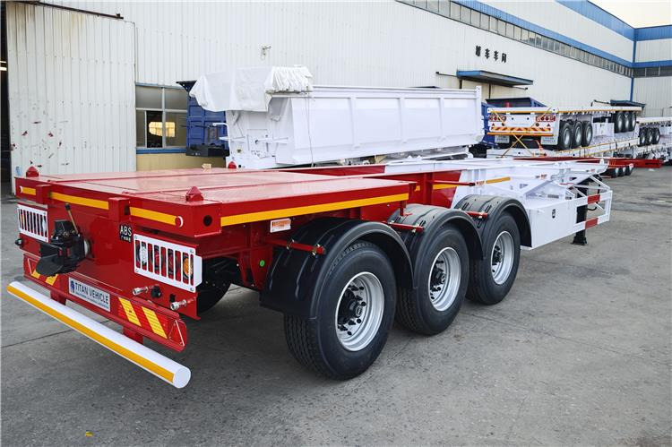 TITAN 3 Axle 40ft Container Chassis Trailer for Sale In Guam - Chassis oplegger: afbeelding 5 TITAN 3 Axle 40ft Container Chassis Trailer for Sale In Guam - Chassis oplegger: afbeelding 5