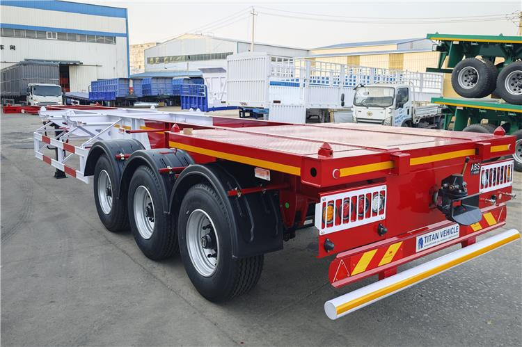 TITAN 3 Axle 40ft Container Chassis Trailer for Sale In Guam - Chassis oplegger: afbeelding 3 TITAN 3 Axle 40ft Container Chassis Trailer for Sale In Guam - Chassis oplegger: afbeelding 3