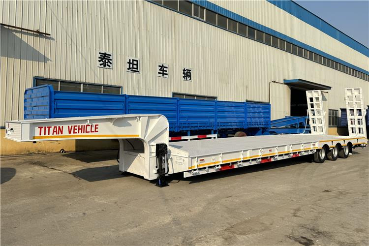 TITAN 3 Axle 80 Ton Lowbed Semi Trailer for Sale In Philippines - Dieplader oplegger: afbeelding 1 TITAN 3 Axle 80 Ton Lowbed Semi Trailer for Sale In Philippines - Dieplader oplegger: afbeelding 1