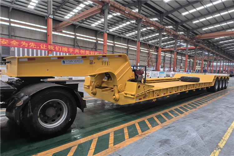 TITAN 4 Axle 100 Ton Removable Gooseneck Trailer for Sale in PNG - Dieplader oplegger: afbeelding 1 TITAN 4 Axle 100 Ton Removable Gooseneck Trailer for Sale in PNG - Dieplader oplegger: afbeelding 1