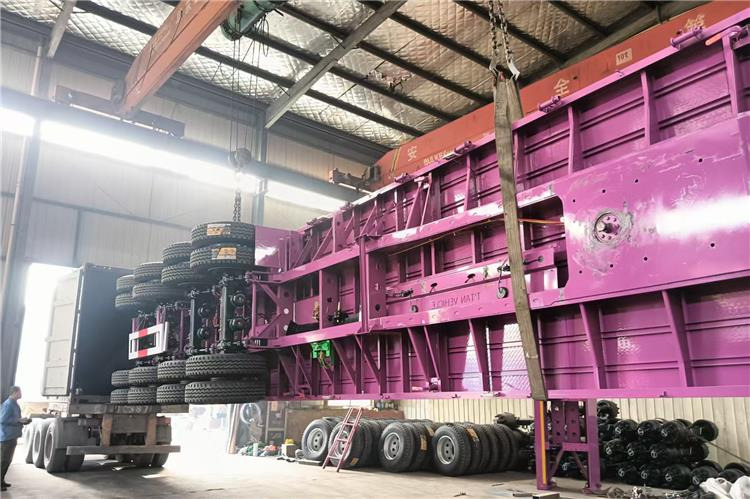 TITAN 4 Axle 40ft Flatbed Semi Trailer for Sale In Guam - Open bak met boorden oplegger: afbeelding 4 TITAN 4 Axle 40ft Flatbed Semi Trailer for Sale In Guam - Open bak met boorden oplegger: afbeelding 4