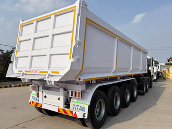TITAN 4 Axle Container Hydraulic Dump Trailer for Sale in Zambia - Kipper oplegger: afbeelding 4 TITAN 4 Axle Container Hydraulic Dump Trailer for Sale in Zambia - Kipper oplegger: afbeelding 4