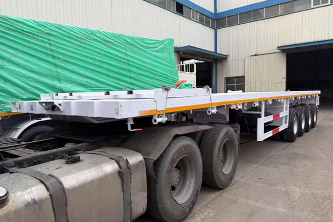TITAN 4 Axle Flatbed Trailer for Sale Near Me in Libya - Open bak met boorden oplegger: afbeelding 2 TITAN 4 Axle Flatbed Trailer for Sale Near Me in Libya - Open bak met boorden oplegger: afbeelding 2