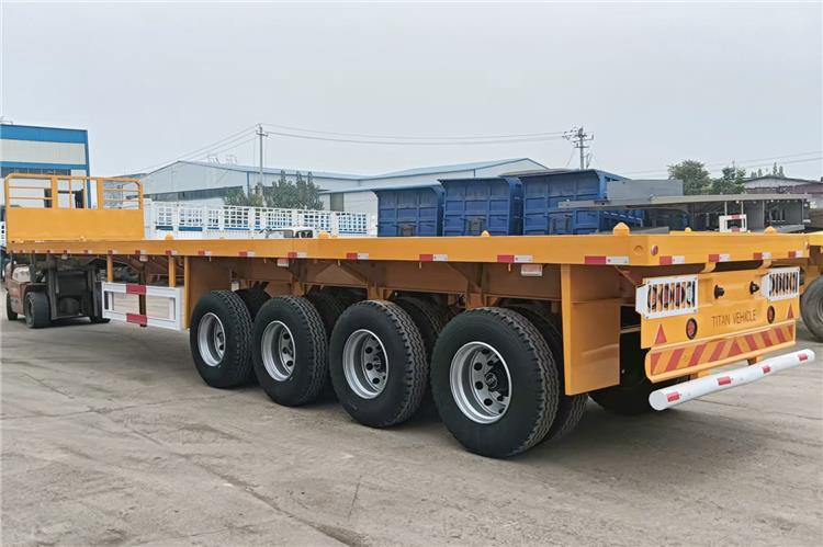 TITAN 4 Axle Flatbed Trailer for Sale Price In Senegal - Open bak met boorden oplegger: afbeelding 2 TITAN 4 Axle Flatbed Trailer for Sale Price In Senegal - Open bak met boorden oplegger: afbeelding 2