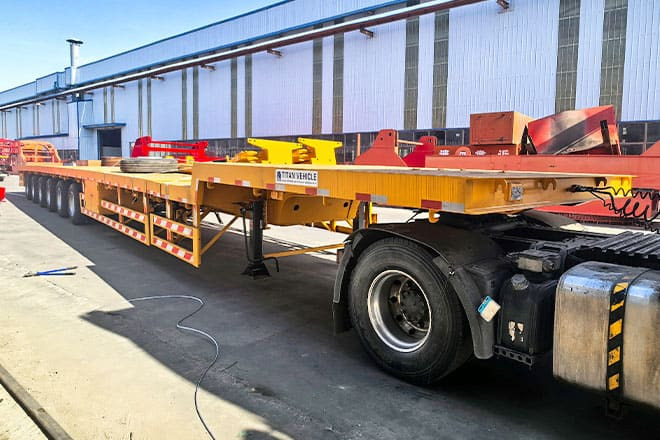 TITAN 6 Axle Extendable Semi Trailer for Sale in Saudi Arabia - Dieplader oplegger: afbeelding 1 TITAN 6 Axle Extendable Semi Trailer for Sale in Saudi Arabia - Dieplader oplegger: afbeelding 1