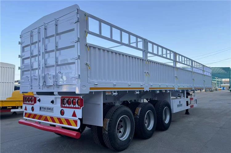 TITAN In Stock 30/40/50 Ton Fence Semi Trailer Transport Cargo Bulk In Senegal - Veewagen oplegger: afbeelding 2 TITAN In Stock 30/40/50 Ton Fence Semi Trailer Transport Cargo Bulk In Senegal - Veewagen oplegger: afbeelding 2