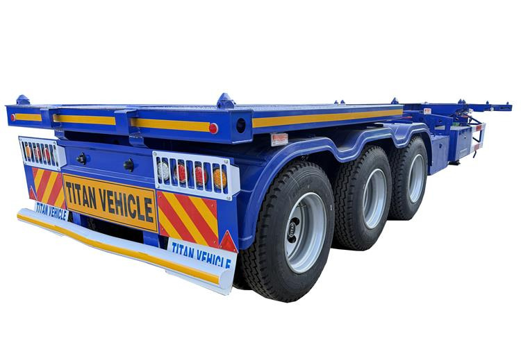 TITAN Sales Promotion 40 feet Container Trailer for Sale In Mexico - Chassis oplegger: afbeelding 4 TITAN Sales Promotion 40 feet Container Trailer for Sale In Mexico - Chassis oplegger: afbeelding 4