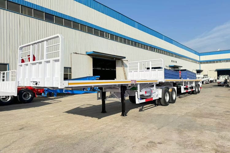 TITAN Super Link Flatbed Trailer for Sale in Mali - Open bak met boorden oplegger: afbeelding 1 TITAN Super Link Flatbed Trailer for Sale in Mali - Open bak met boorden oplegger: afbeelding 1