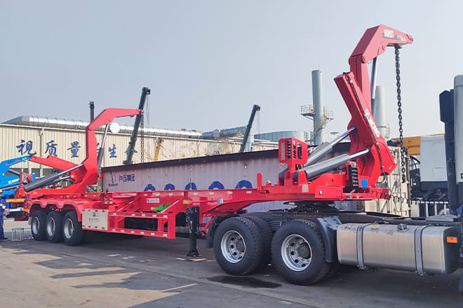 XCMG 20 40Ft Container Side Loader for Sale in Tanzania - Containertransporter/ Wissellaadbak oplegger: afbeelding 1 XCMG 20 40Ft Container Side Loader for Sale in Tanzania - Containertransporter/ Wissellaadbak oplegger: afbeelding 1