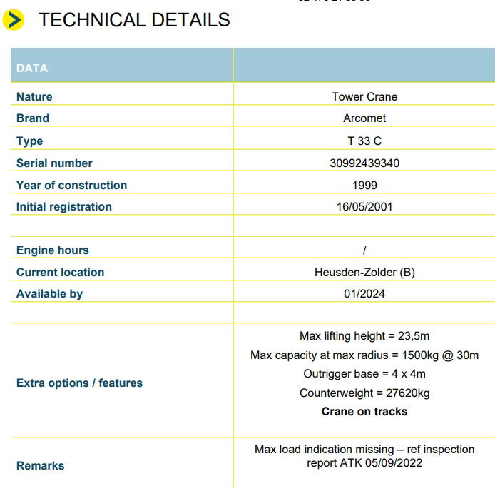 Arcomet T 33 C - Snelmontagekraan: afbeelding 2 Arcomet T 33 C - Snelmontagekraan: afbeelding 2