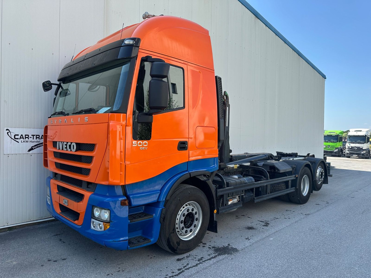 Iveco Stralis 500EEV 20T Meiller Lenkachse Retarder - Haakarmsysteem vrachtwagen: afbeelding 1 Iveco Stralis 500EEV 20T Meiller Lenkachse Retarder - Haakarmsysteem vrachtwagen: afbeelding 1