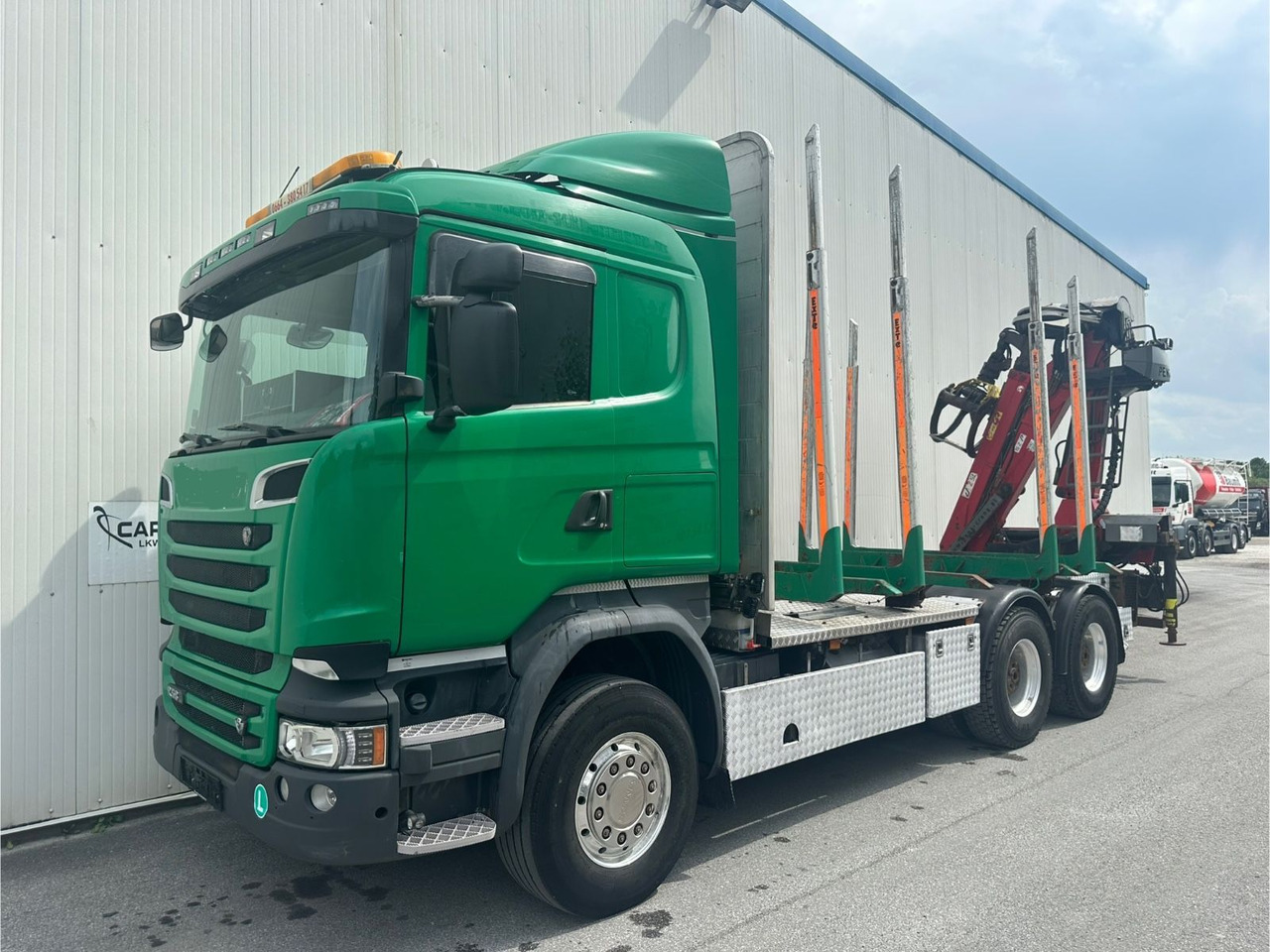 Scania R 580 V8 Penz Kran 2x Telespok - Houttransport, Kraanwagen: afbeelding 1 Scania R 580 V8 Penz Kran 2x Telespok - Houttransport, Kraanwagen: afbeelding 1