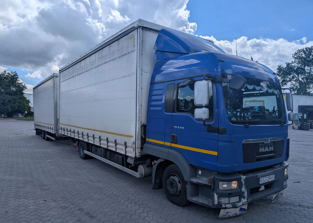 MAN TGL 8.250 - Schuifzeilen vrachtwagen, Aanhangwagen met huif: afbeelding 5 MAN TGL 8.250 - Schuifzeilen vrachtwagen, Aanhangwagen met huif: afbeelding 5