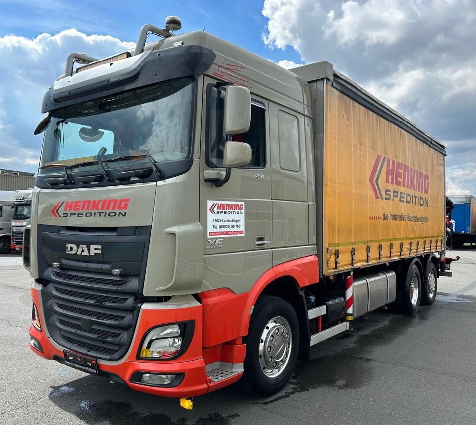 DAF DAF XF 460 FAN + PALFINGER + 16mtr + Lenkachse + EURO 6 - Schuifzeilen vrachtwagen, Kraanwagen: afbeelding 1 DAF DAF XF 460 FAN + PALFINGER + 16mtr + Lenkachse + EURO 6 - Schuifzeilen vrachtwagen, Kraanwagen: afbeelding 1