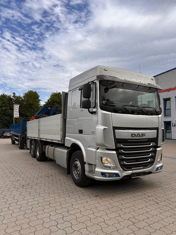 DAF XF 460 FAN + MKG + 10mtr 2to + Lenkachse + EURO 6 - Vrachtwagen met open laadbak, Kraanwagen: afbeelding 3 DAF XF 460 FAN + MKG + 10mtr 2to + Lenkachse + EURO 6 - Vrachtwagen met open laadbak, Kraanwagen: afbeelding 3