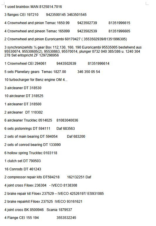 Pistonrings NE 120031000700 for MAN D25 Turbo - Zuigers/ Ringen/ Glijlagers: afbeelding 3 Pistonrings NE 120031000700 for MAN D25 Turbo - Zuigers/ Ringen/ Glijlagers: afbeelding 3