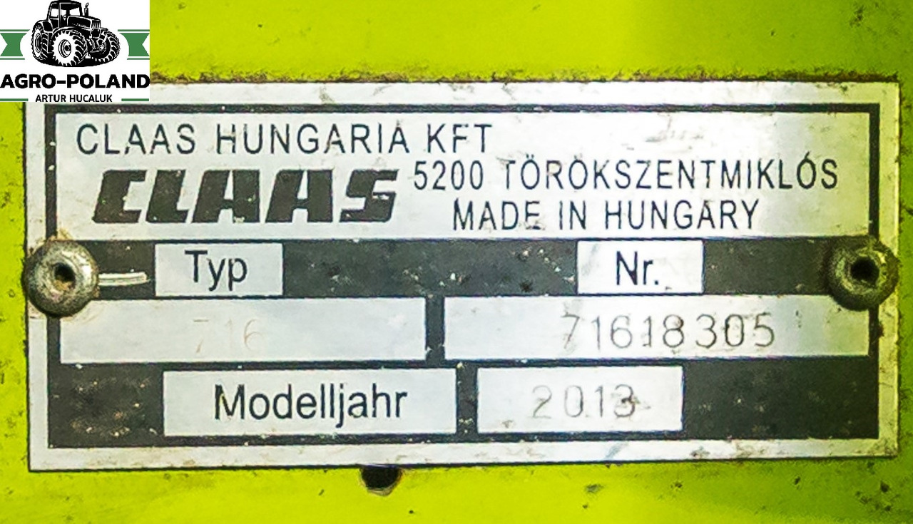 CLAAS VARIO 750 (NOWY MODEL)- 2013 ROK + WÓZEK + KOSY BOCZNE - Graanmaaibord: afbeelding 5 CLAAS VARIO 750 (NOWY MODEL)- 2013 ROK + WÓZEK + KOSY BOCZNE - Graanmaaibord: afbeelding 5