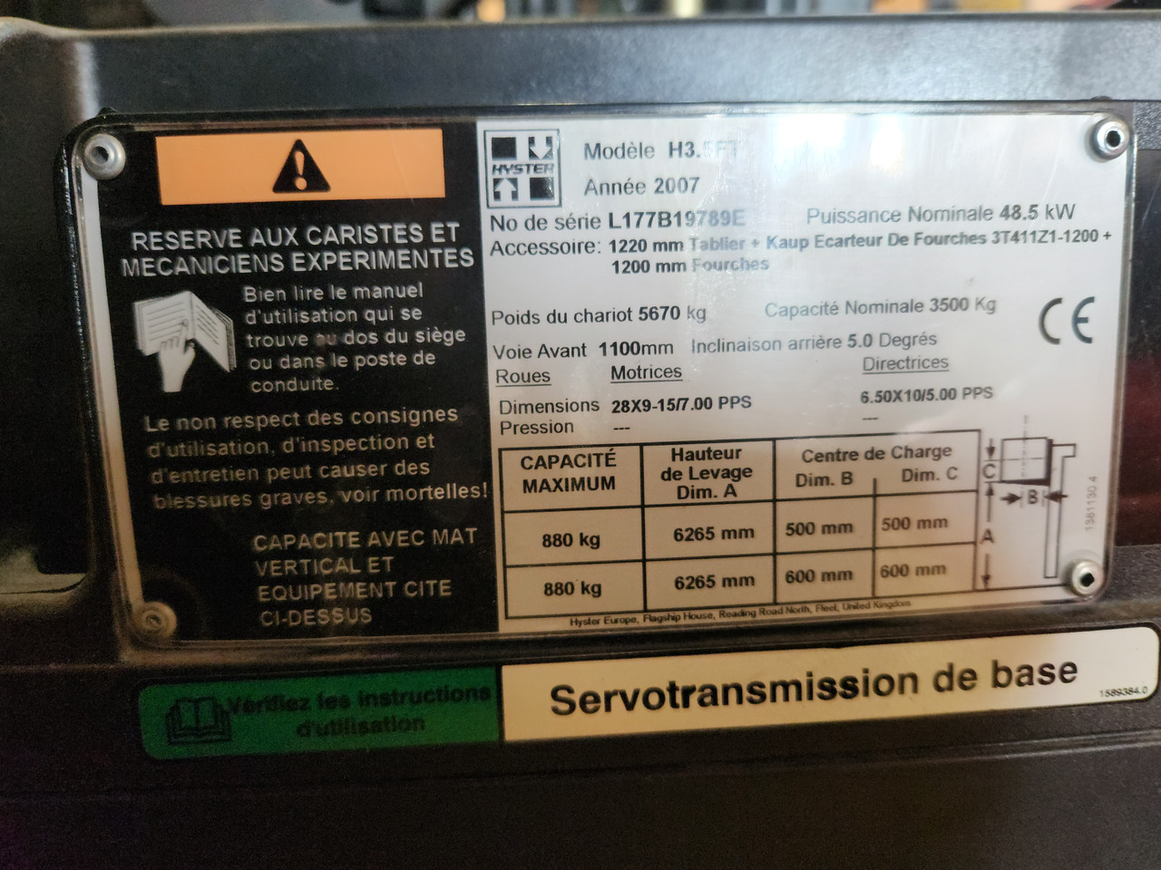 HYSTER H3.5FT - Diesel heftruck: afbeelding 2 HYSTER H3.5FT - Diesel heftruck: afbeelding 2