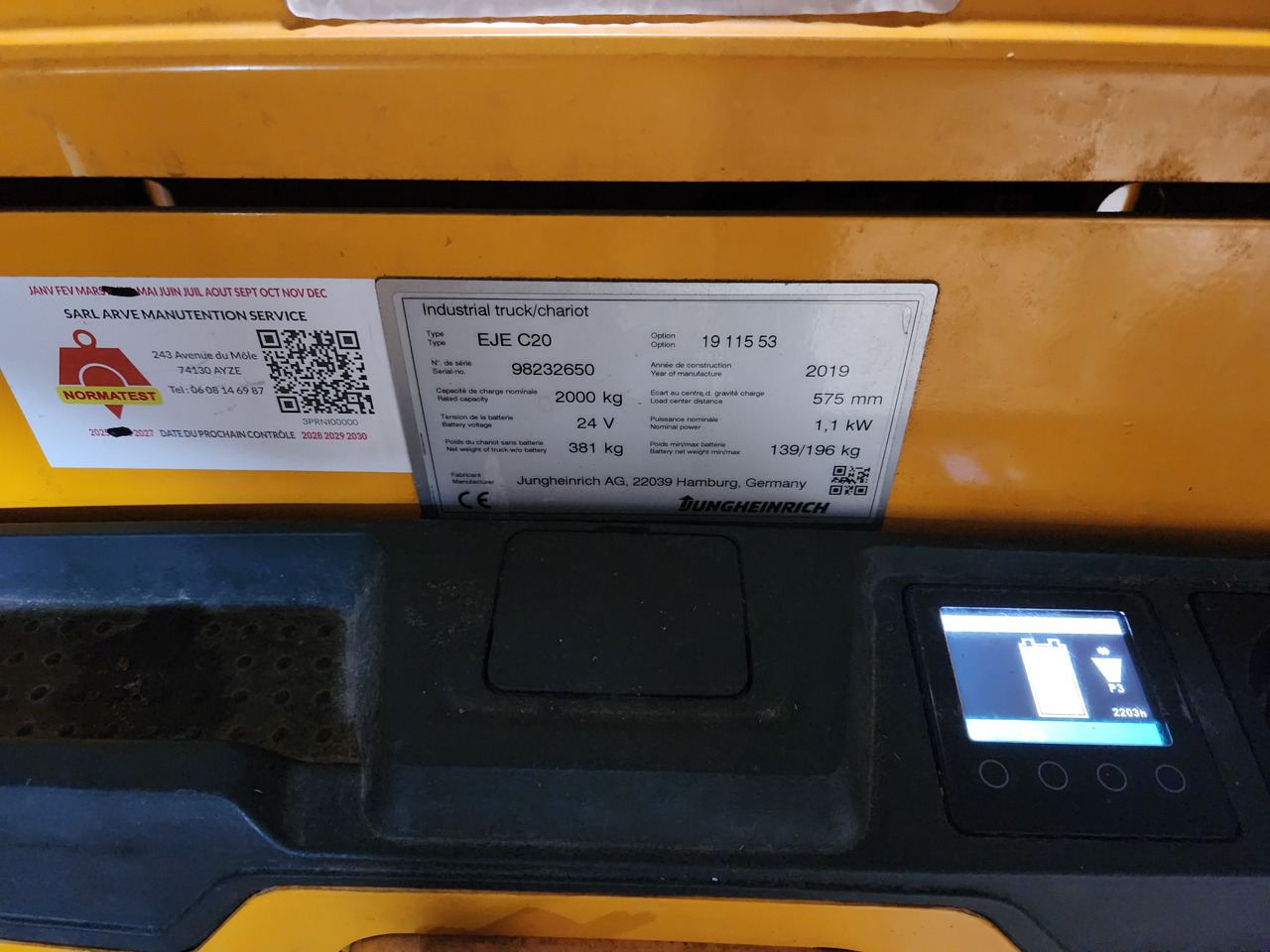 JUNGHEINRICH EJEC20 - Palletwagen: afbeelding 3 JUNGHEINRICH EJEC20 - Palletwagen: afbeelding 3