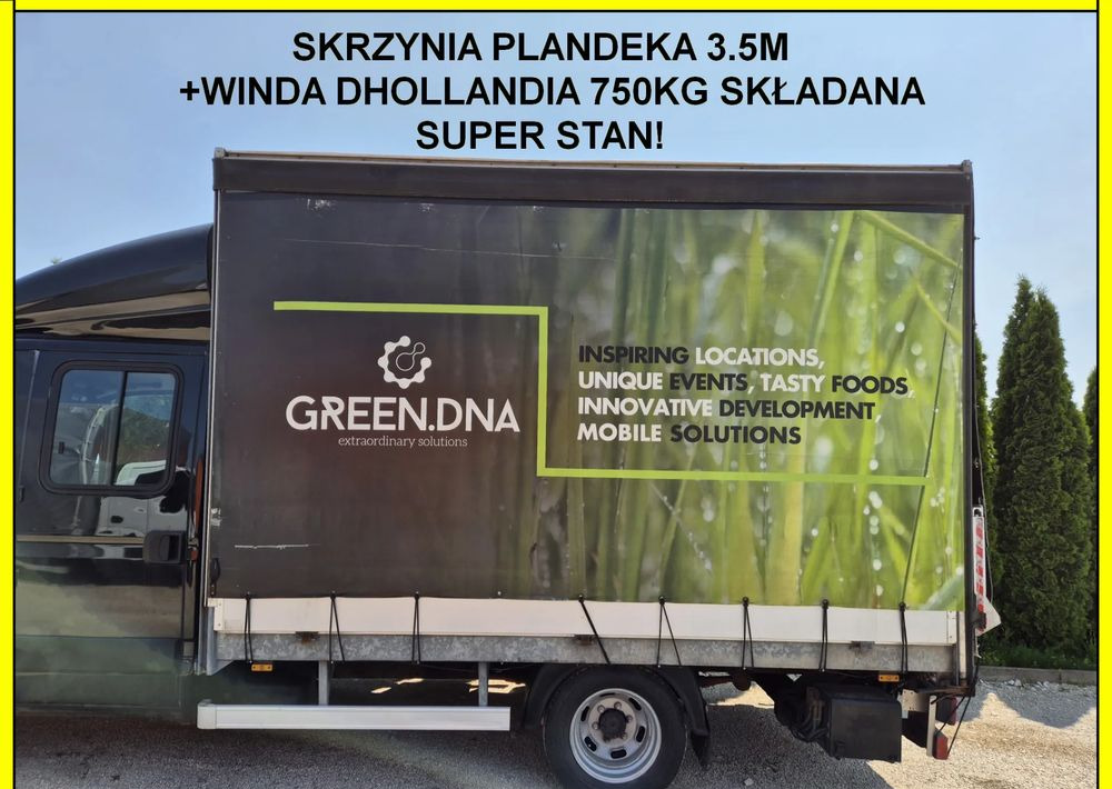 Schuifzeilen laadbak Skrzynia plandeka Firanka 3.5m winda Dhollandia 750kg składana, Iveco, Super stan!: afbeelding 1