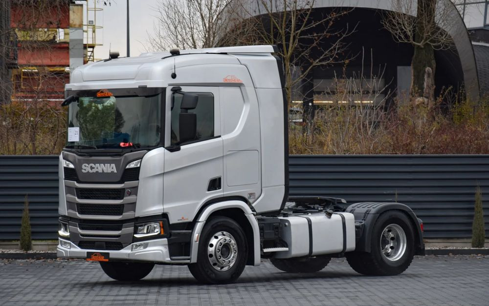 Scania R450 / HYDRAULIKA / RETARDER / ACC / KLIMA / FULL LEDY / ALUFELGI / SERWISOWANA / SPROWADZONA - Trekker: afbeelding 1 Scania R450 / HYDRAULIKA / RETARDER / ACC / KLIMA / FULL LEDY / ALUFELGI / SERWISOWANA / SPROWADZONA - Trekker: afbeelding 1