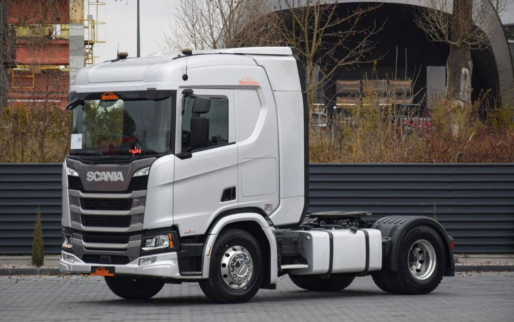 Scania R450 / HYDRAULIKA / RETARDER / ACC / KLIMA / FULL LEDY / ALUFELGI / SERWISOWANA / SPROWADZONA - Trekker: afbeelding 1 Scania R450 / HYDRAULIKA / RETARDER / ACC / KLIMA / FULL LEDY / ALUFELGI / SERWISOWANA / SPROWADZONA - Trekker: afbeelding 1