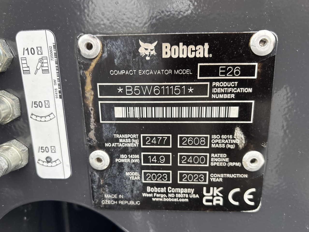 BOBCAT E26 - Minigraafmachine: afbeelding 5 BOBCAT E26 - Minigraafmachine: afbeelding 5