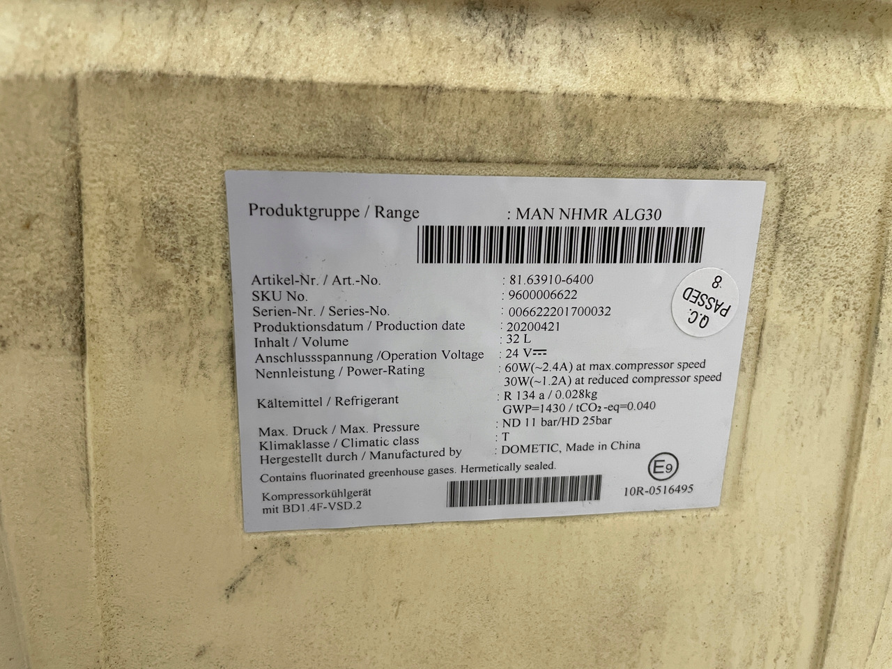 LODÓWKA CHŁODZIARKA MAN TGS TGL TGM 3 TGS3 EURO 6 81639106400 - Cabine en interieur voor Vrachtwagen: afbeelding 3 LODÓWKA CHŁODZIARKA MAN TGS TGL TGM 3 TGS3 EURO 6 81639106400 - Cabine en interieur voor Vrachtwagen: afbeelding 3