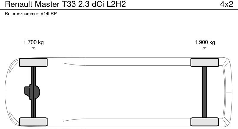 Kleine bestelwagen, Bestelwagen met dubbele cabine Renault Master T33 2.3 dCi L2H2: afbeelding 10